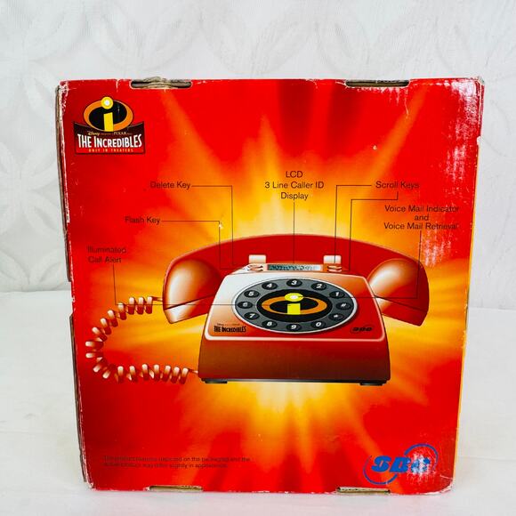 SBC Disney Pixar The Incredibles Collectors Phone Style Telephone Caller ID NIB - Picture 3 of 6